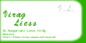 virag liess business card