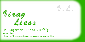 virag liess business card